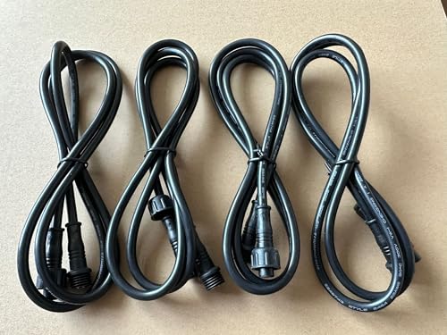 SDO 4PCS 3ft Extensions Cord 2Pin Connector LED Wheel Lights/Strip Lights/Speaker Ring Lights/Rock Lights/Underglow Lights