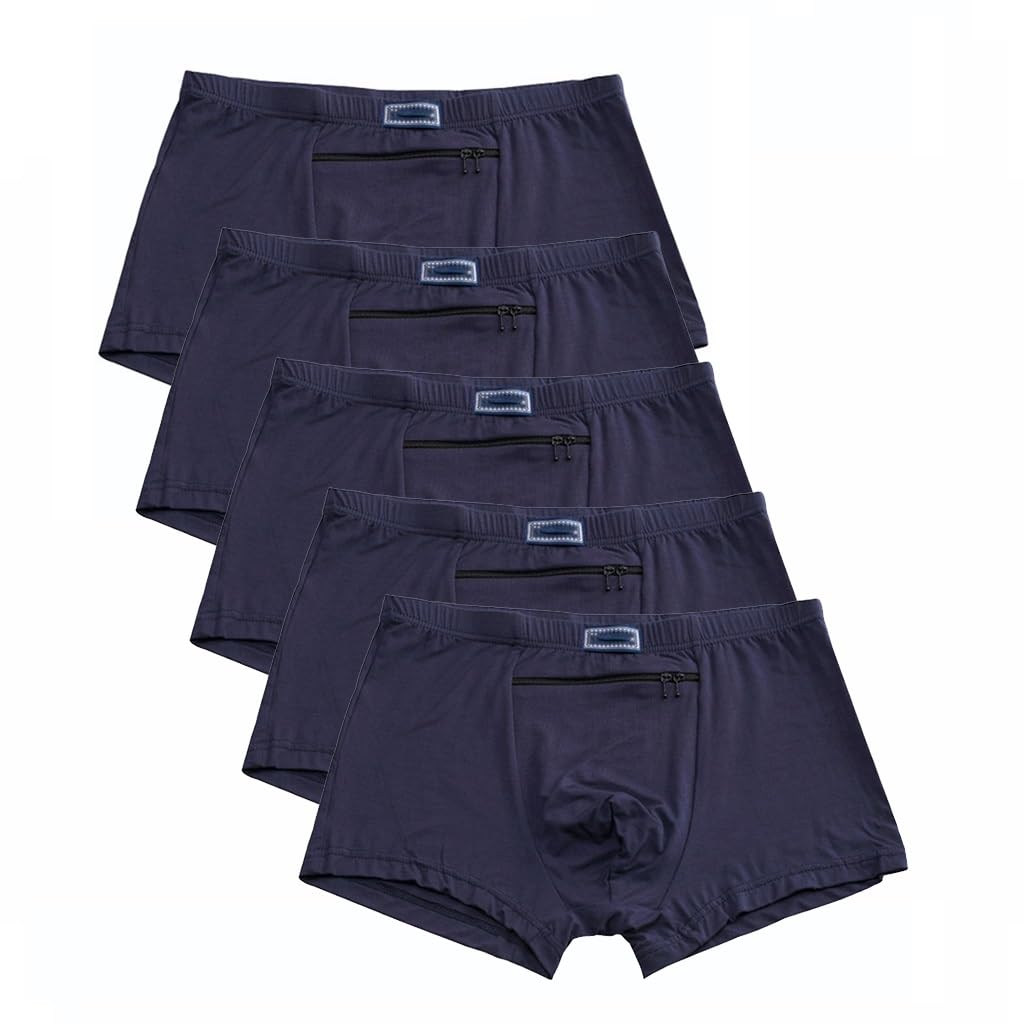 Calzoncillos viaje con bolsillo oculto LaseVe de diseño cómodo y transpirable pack de 5