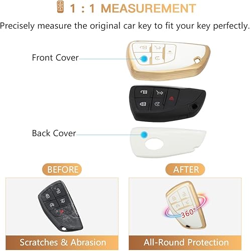Miniatura 6 de 1797 Funda para llavero Buick Envision se adapta a GMC Sierra 1500, accesorios para llavero de automóvil, carcasa para control remoto, carcasa de 5