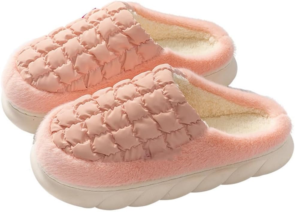 CSCDD 冬の綿のスリッパ女性の家の屋内秋と冬のウールの靴家庭用滑り止めホーム綿モップ(36-37)