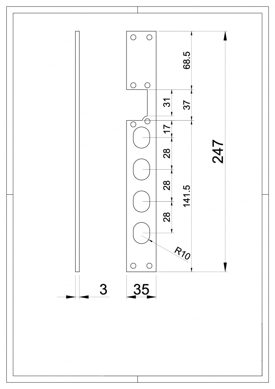 Incontro Elettrico Universale Per Serrature Di Porte Blindate | Tipo Mottura Cisa Securemme | 12V | Accessorio Sicurezza Casa E Condominio (4 Pioli + Scivolo DX)