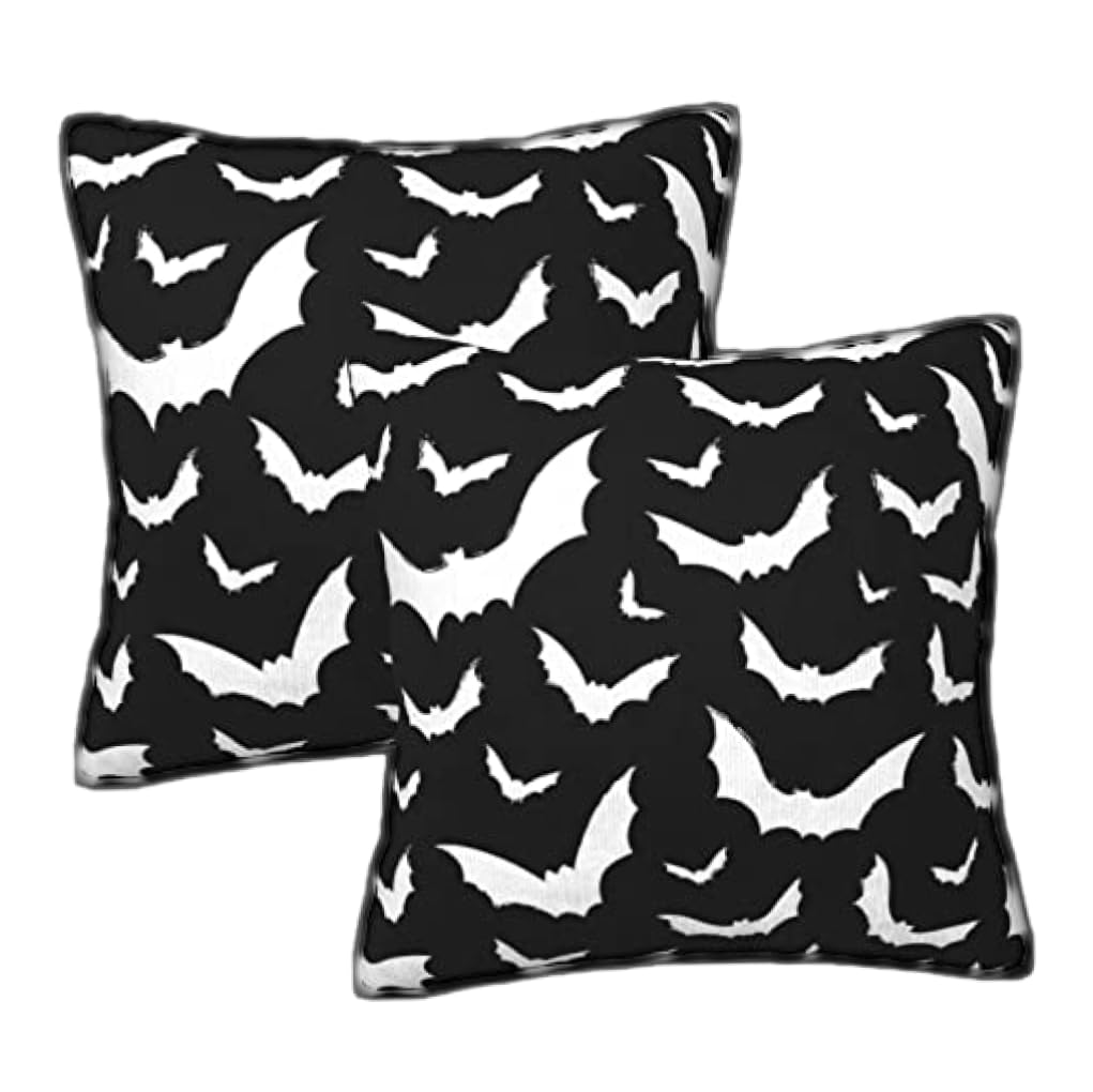 Striegro Halloween Throw Pillow Covers 18x18, Set of 2..