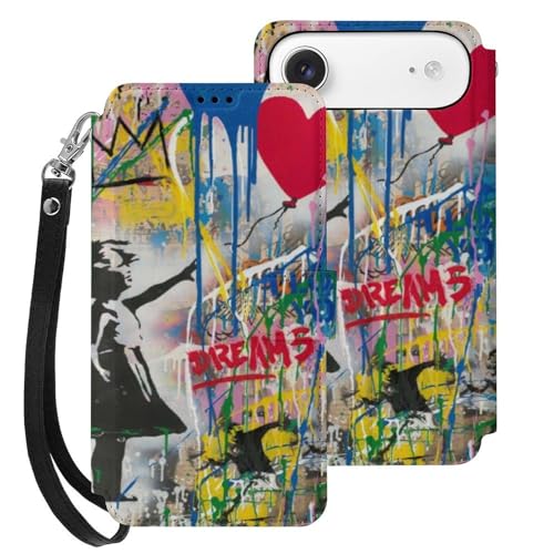 iPhone17AirpP[X 蒠^ Banksy oNV[ ̎q ԂD _A[g ACtH17AirpP[X 蒠^ z^ X}zP[X PUU[ J[h[ X^h@\ Xgbvt Sʕی gуJo[