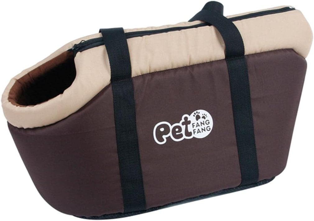 Cat Carrier,Soft-Sided Pet Travel Carrier for Cats,Dogs Puppy Comfort Portable Foldable Pet Bag Breathable, Coffee S