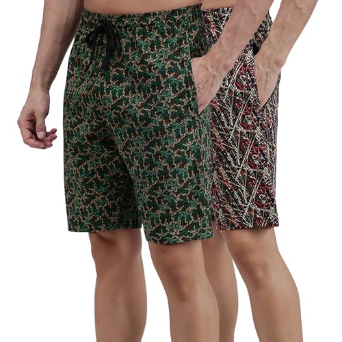 Image of Amul Comfy Men's Bermuda Shorts | Adjustable Drawstring for Better Waist Fit | Comfortable Casual Shorts | Breathable Summer Wear | Pack of 1 | Color May Vary
