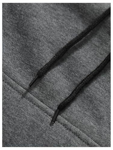 SweatyRocks Men's Colorblock Fleece Hoodies Drawstring Long Sleeve Hooded Sweatshirt with Pocket4