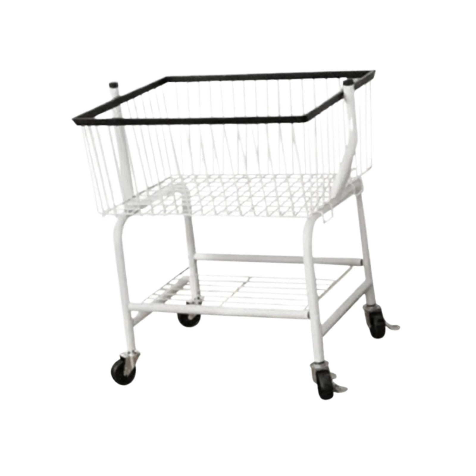 Laundry Trolley Rolling Laundry Cart Shelf