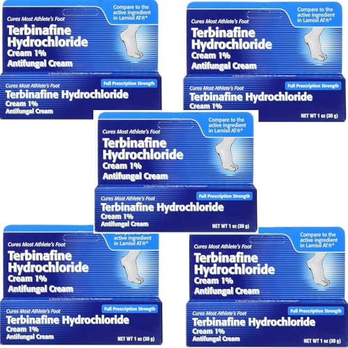 Image of TARO Terbinafine Hydrochloride antifungal Cream 1% - Athletes Foot Cream Extra Strength, relieves itching & Burning, Cures Most Athlete's Foot, Jock Itch & Ringworm