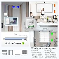 DieseRC 3-Stück Drahtloses Smart-Rollladen-Steuerungsmodul AC 230 V 220 V, Tuya APP WIFI-Controller, kompatibel mit Alexa/Google Home APP-Steuerung und manuellen Schaltern – Ansicht 2