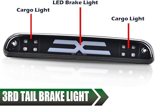 Vista 49 de GRAND ORANGE Tercera luz de freno LED compatible con Ford F150 2004-2008 /Compatible con Ford Explorer Sport Trac 2007-2010/Compatible con Ford Lobo