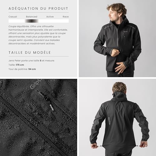 Veste légère imperméable pour cycliste EXPLR contre la pluie - 2