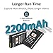 DSTE Akku 2 Stück EN-EL23 ENEL23 (2200 mAh/3,8 V), kompatibel mit Nikon Coolpix P600, P610, S810c, P900, P900S