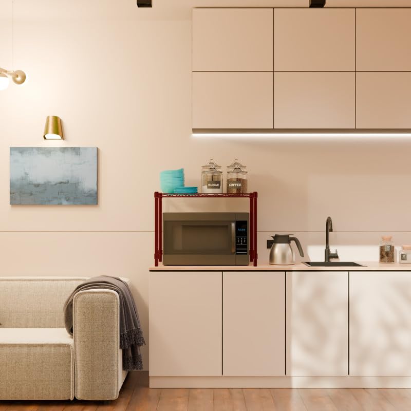 Image of 1-Shelve Heavy Duty Steel Storage Rack | Multipurpose Shelving Unit for Kitchen, Home & Utility