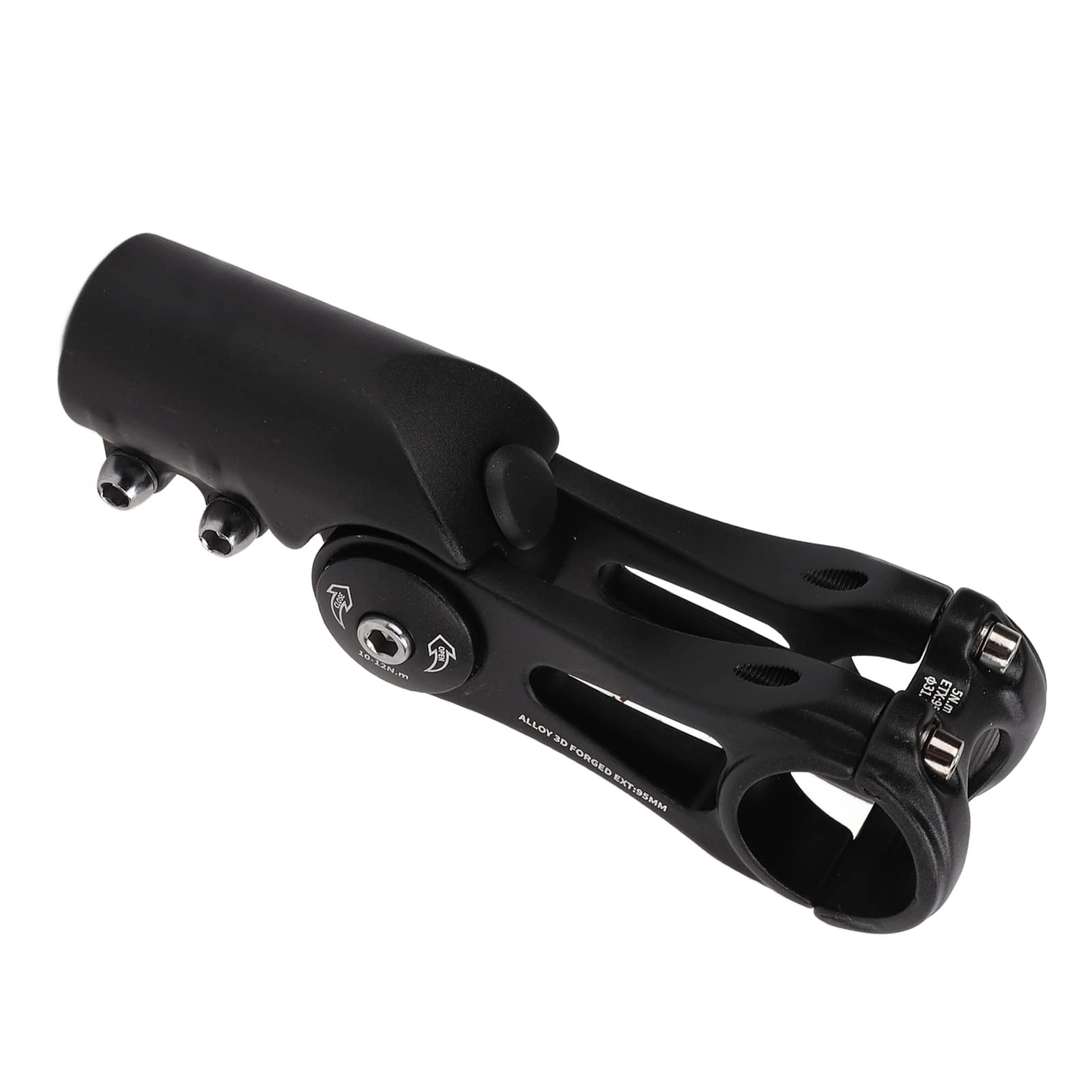 Attacco Manubrio Regolabile per Bici in Lega di Alluminio, Attacco Manubrio per Mountain Bike da Strada 31,8x95mm, Parte da Ciclismo Leggera ad Alta Resistenza con Copertura