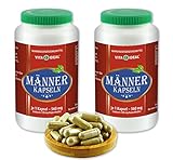 VITAIDEAL ® Männer 2x360 Kapseln je 560mg, mit Sägepalme, Brennessel, Epilobe, Katzenkralle, ohne Zusatzstoffe von NEZ-Diskounter