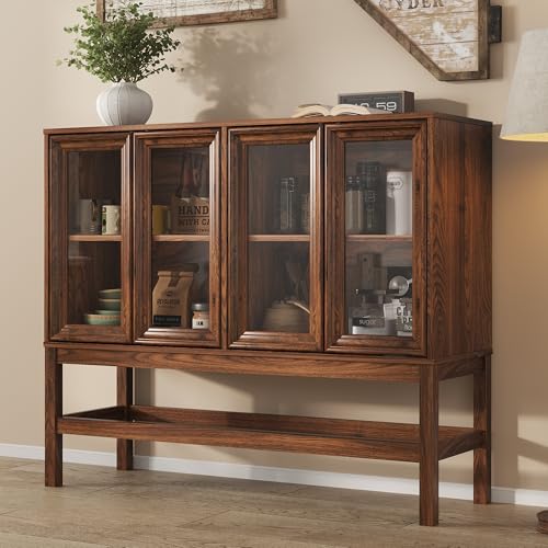 BONITURE Sideboard Buffet Cabinet with Storage, Small Kitchen Coffee Wine