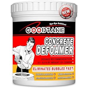 Concrete Defoamer – 1 Pound | Heavy-Duty Anti-Foaming Agent for Cement, Mortar & Grout | Improves Mixing, Pumping & Surface Finish | Works in Hot/Cold Weather (Clear, 1 Pound)