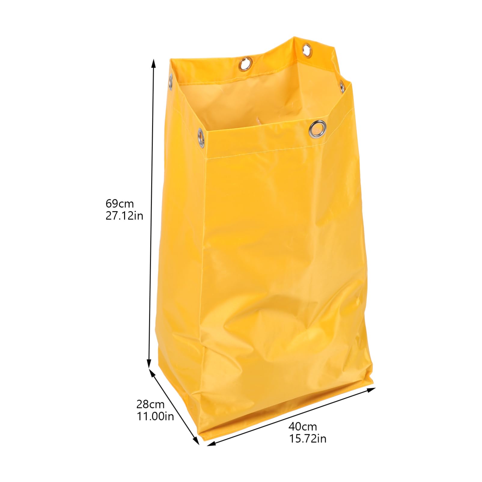 NAMOARLY Housekeeping Cart Bag Replacement Cleaning Caddy Bag Heavy Duty Machine Washable Oil Resistant Yellow