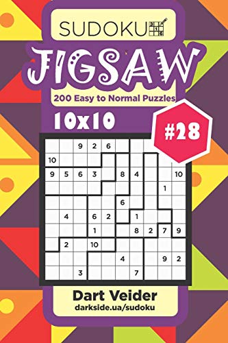 Sudoku Jigsaw - 200 Easy to Normal Puzzles 10x10 (Volume 28)