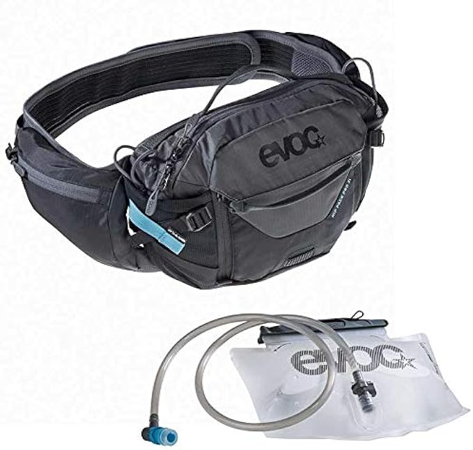evoc Hip Pack Pro Hydration Waist Pack - 3L Fanny Pack with 1.5L Bladder for Biking, Hiking, Climbing, Running, Exercising