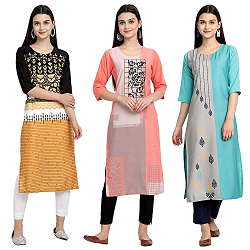 Image of Women's Crepe Straight Kurta