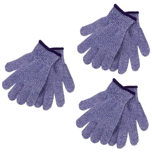 DOITOOL 3 Guantes Infantiles Resistentes Cortes Protección Segura para Guantes de Cocina Azules Talla Xxs Cómodos y Elásticos para Cortar y Pelar