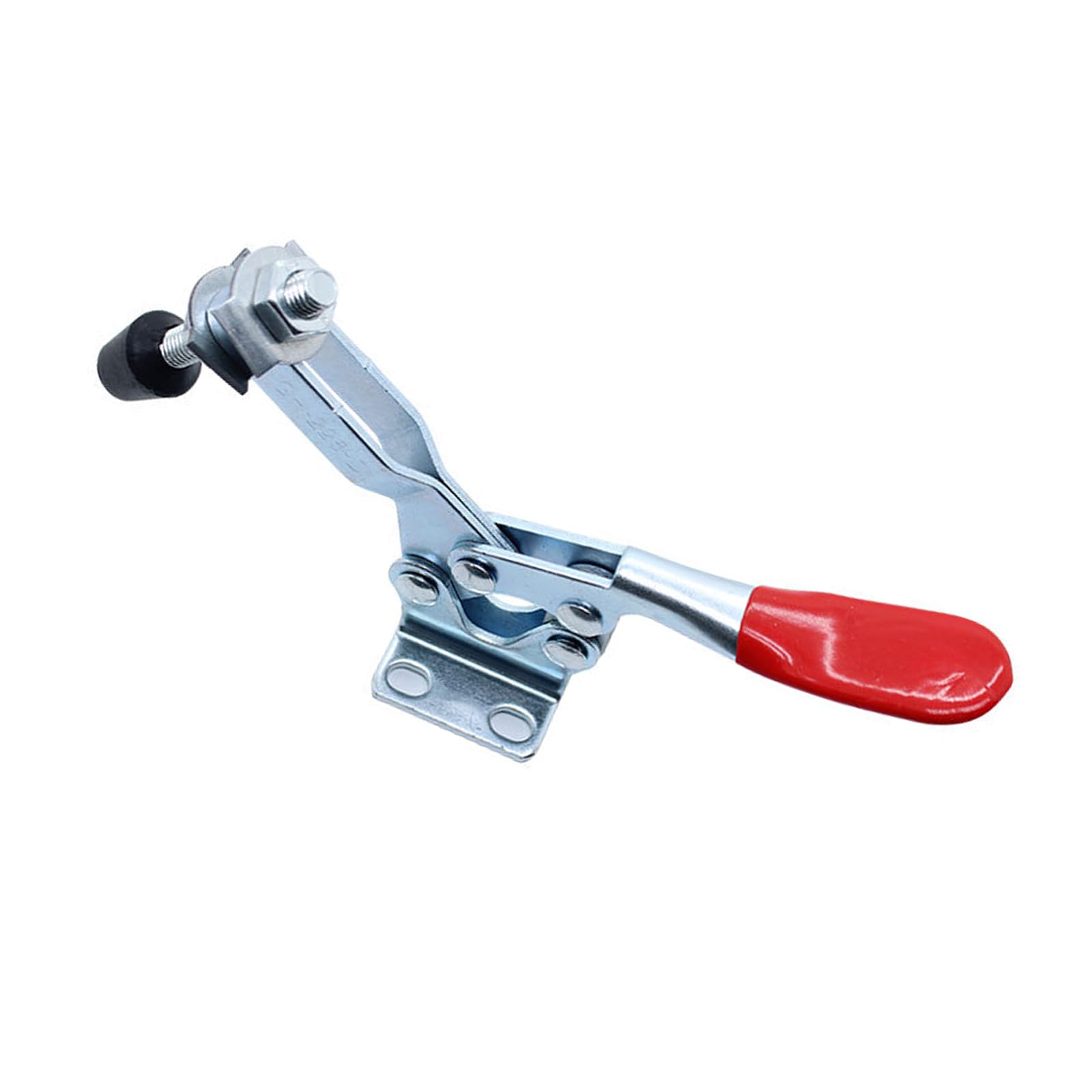 2Pcs Horizontal Toggle Clamp 225D with Rubber Grip Hold Down Clamp for Woodworking Jigs and Fixtures Horizontal Clamps for Woodworking