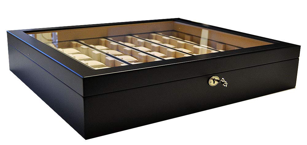 Meyer & Söhne Orig Uhrenvitrine Tischvitrine für 36 Uhren schwarz