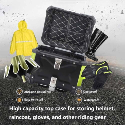 Coffre de moto aluminium 45L pour vos voyages et trajets - 6