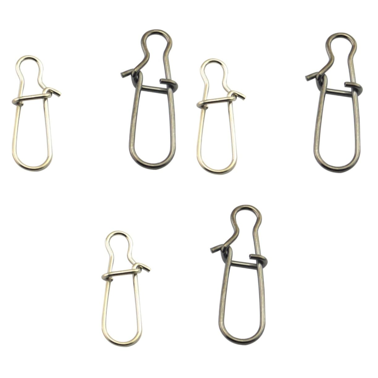 POPETPOP 300 Pièces connecteur de Broche de pêche émerillon de pêche Fermoir de pêche Pieces Fishing goupille connecteur de sécurité pour la pêche connecteur de leurre de pêche palier Pivot