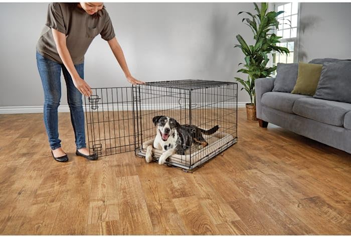 EveryYay by Petco 1-Door Dog Crate Large 36" L X 22.5" W X 24.9" H Black: No Handles