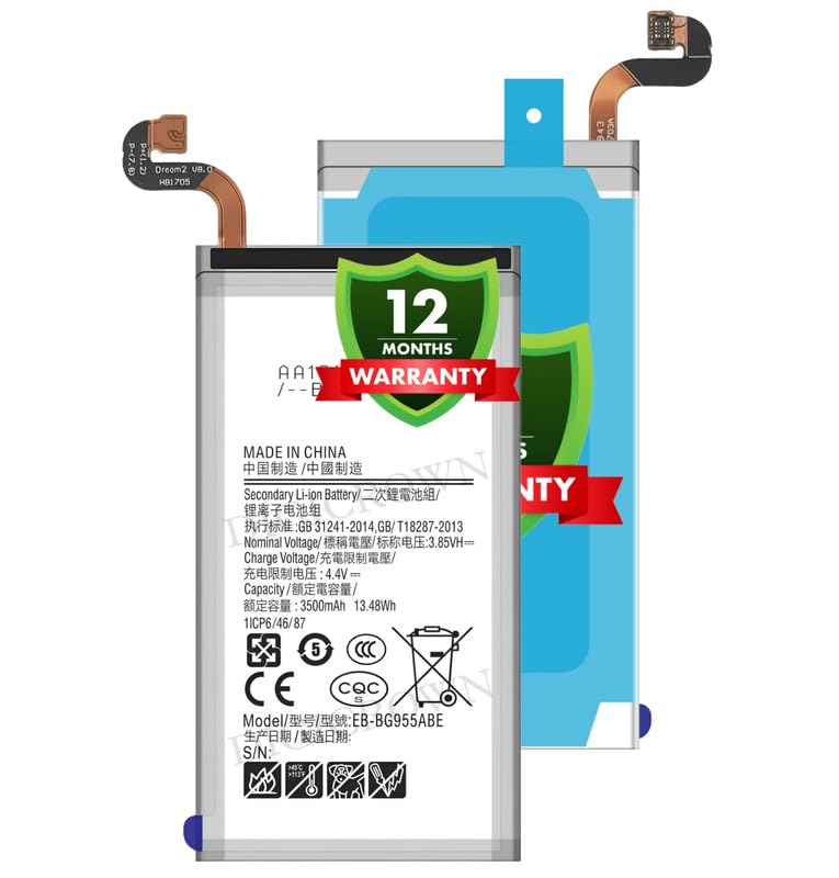 Image of Original EB-BG955ABE Battery Comaptible for Samsung Galaxy S8+ | S8 Plus - (3500mAh) - 1 Year Warranty DF7