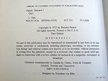 Hardcover Caro: A novel Book