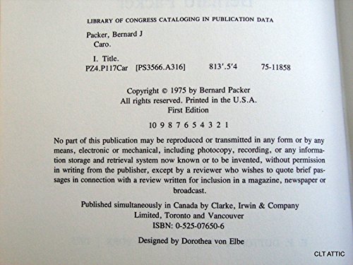 Caro: A novel 0525076506 Book Cover