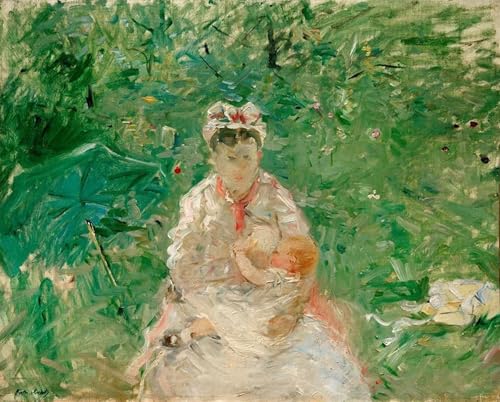 Tableaux Modernes Nounou et Ba de Berthe Morisot 60x90cm Impression Art Mural