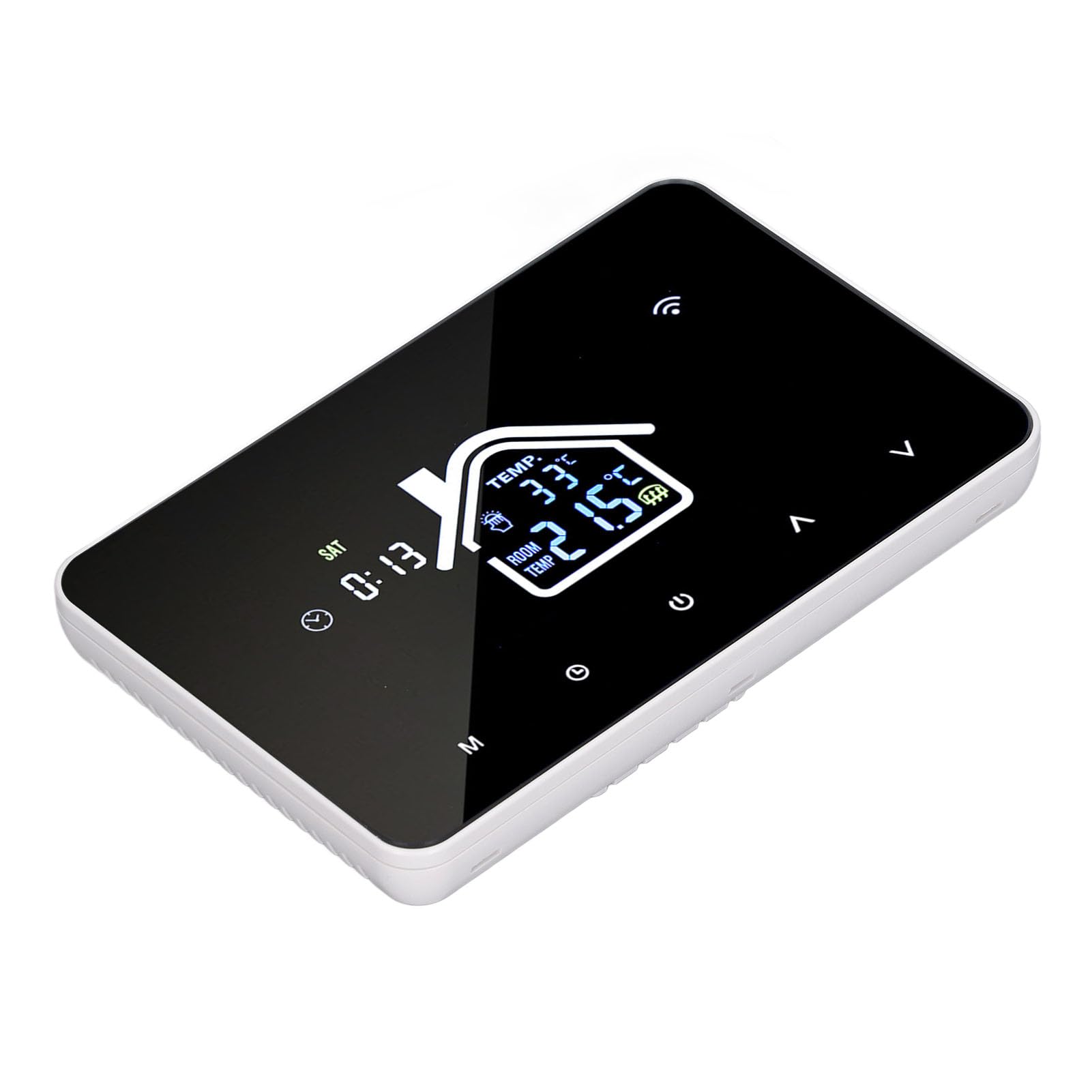 Yunseity Intelligenter Thermostat, 16 a, 4,3-Zoll-Touchscreen, Programmierbarer Digitaler Thermostat, Temperaturregler MIT App-Steuerung FUR FUßBODENHEZUNG (WiFi)