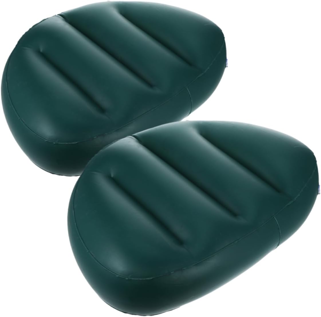 2pcs Inflatable Boat Seat Cushion Back Support Thickened PVC Folding Kayak Pad Comfortable Boat Cushion for Fishing and Camping