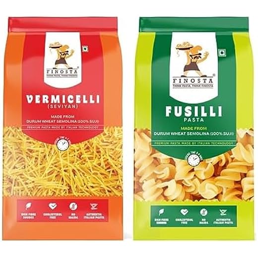 Finosta Vermicelli + Fusilli Pasta Combo 1kg