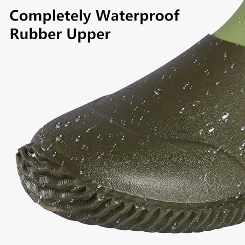 Men’s Waterproof Garden Shoes Rain Boots Slip-On Footwear for Gardening Farming Camping Lawn Care Yard Work2