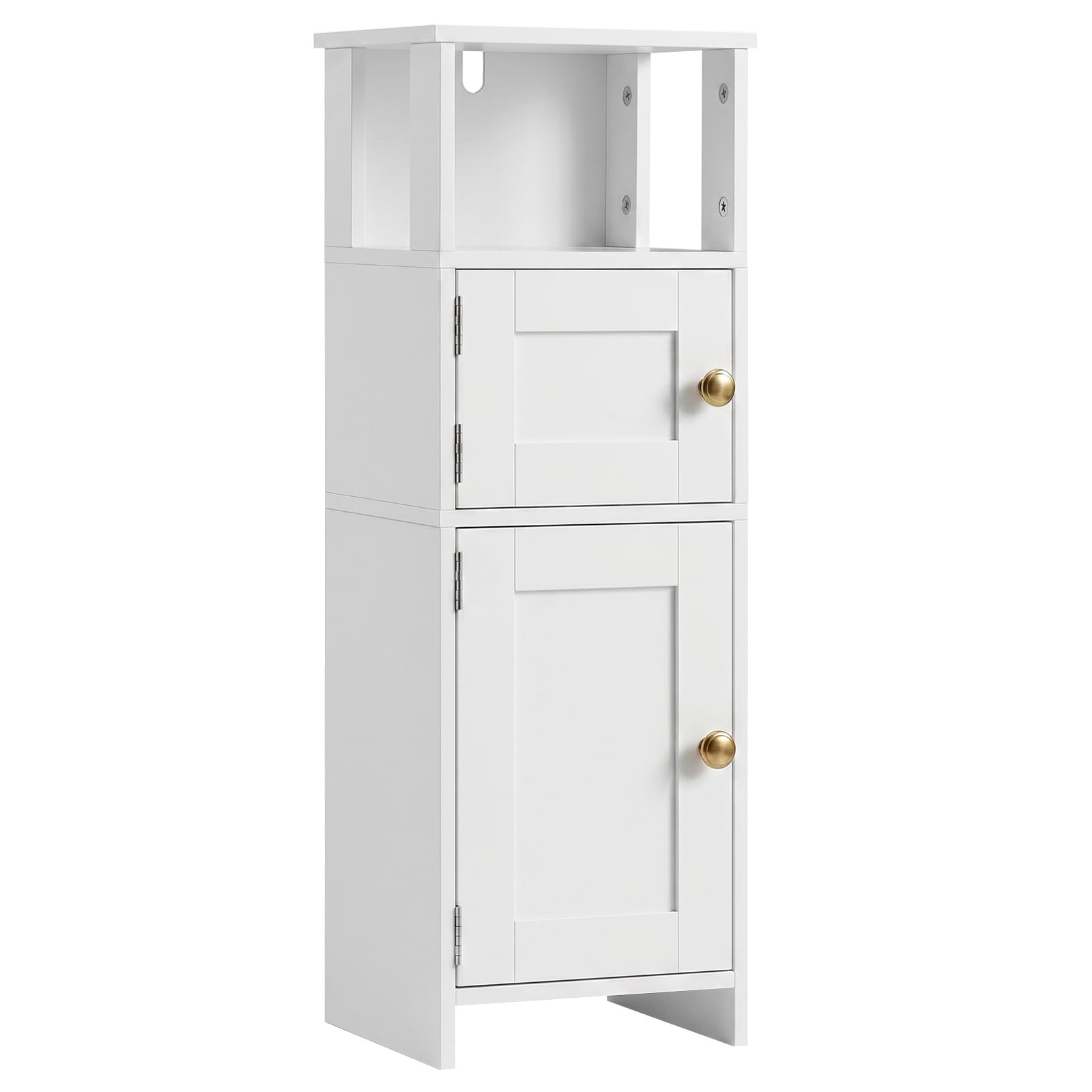 HOOBRO 4 Tier Bathroom Storage Cabinet, Freestanding Bathroom Cabinet