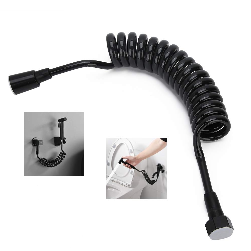 Manguera flexible de ducha de bidé de 2 m, manguera retráctil para fontanería de baño, compatible con pistola pulverizadora de bidé y fácil de instalar