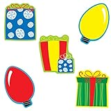 Carson Dellosa - Gifts & Lights Colorful Cut-Outs, Classroom Décor, 36 Pieces
