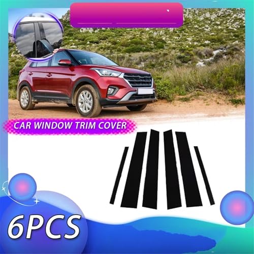 Accesorios para Hyundai Creta Cantus 2014-2019: cubiertas de pilares y embellecedores de ventana 2