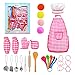 Zestaw do gotowania i pieczenia dla dzieci, NEWSTYLE Toddler Toys Play Akcesoria kuchenne, 27 szt.Zestaw kuchenny dla dzieci Zabawki edukacyjne, Chef Dress Up Role Play with Kids Fartuch Szef kuchni Rękawiczki Cookie Cutter