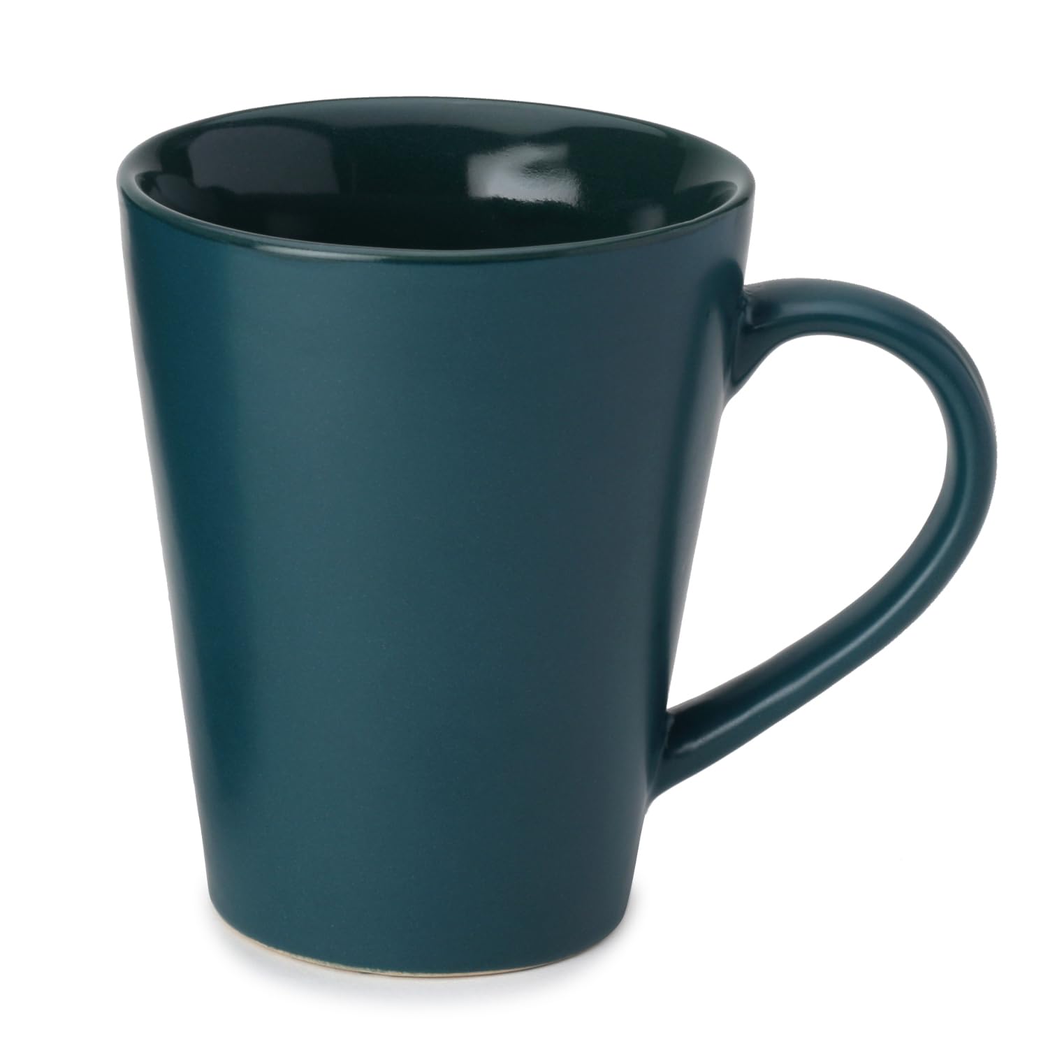 Bodhi House Ceramic Serving Tea, Coffee Mug | Ideal for Latte, Cappuccino, Hot Chocolate, and Milk | Microwave and Dishwasher Safe | Matte and Glossy Finish | Set of 1 | Large, 350 Ml, Black (B0CFHN6Z7D) Amazon Price History, Amazon Price Tracker