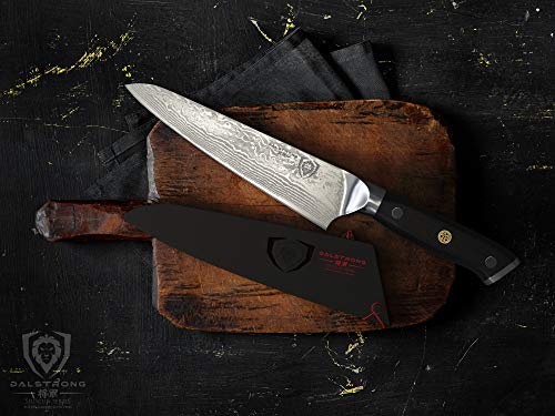 DALSTRONG Chef Knife - 7" Shogun Series - Damascus - Japanese AUS-10V Super Steel -G10 Handle - w/Sheath - Thumbnail 6