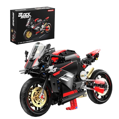 WINGIFT 1:8 Motorcycle Building Set,426 PCS Collectible Motorcycle Display Model Building Kit,Motorbike Toy Collection Brick Kit for Boys Girls,Christmas Birthday Gift for Adults Teens and Kids 8-14+