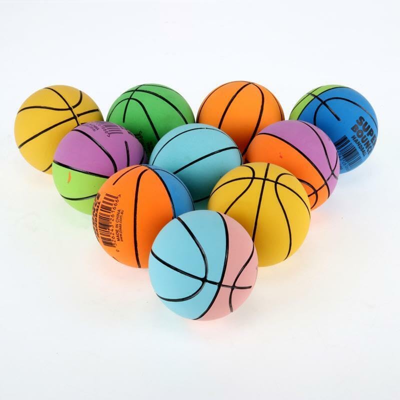 Bestie toys Colorful Bouncing Ball Toy Bright Color Lightweight Portable Kids Toy Pack of 2