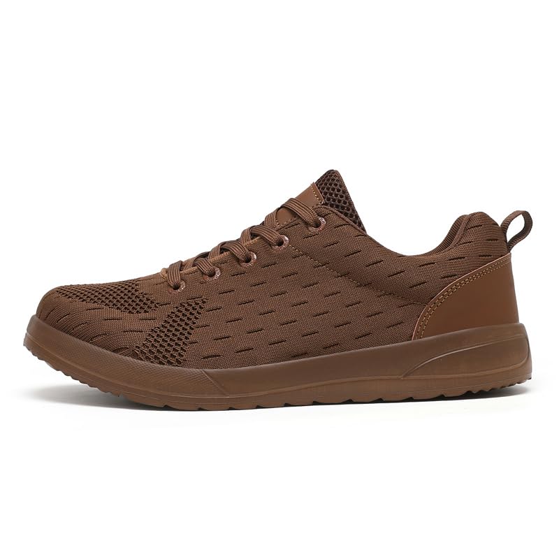 Image of Men Non-Slip Work Shoes Tennis Gym Sneakers Breathable Slip Resistant Lightweight and Comfortable for All-Day Wear Sports and Walking