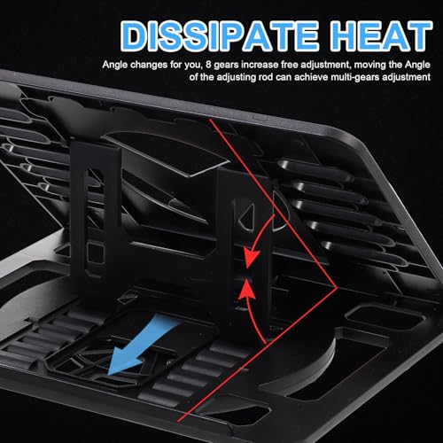 Soporte portátil plegable para laptop Ipetboom negro miniatura 5